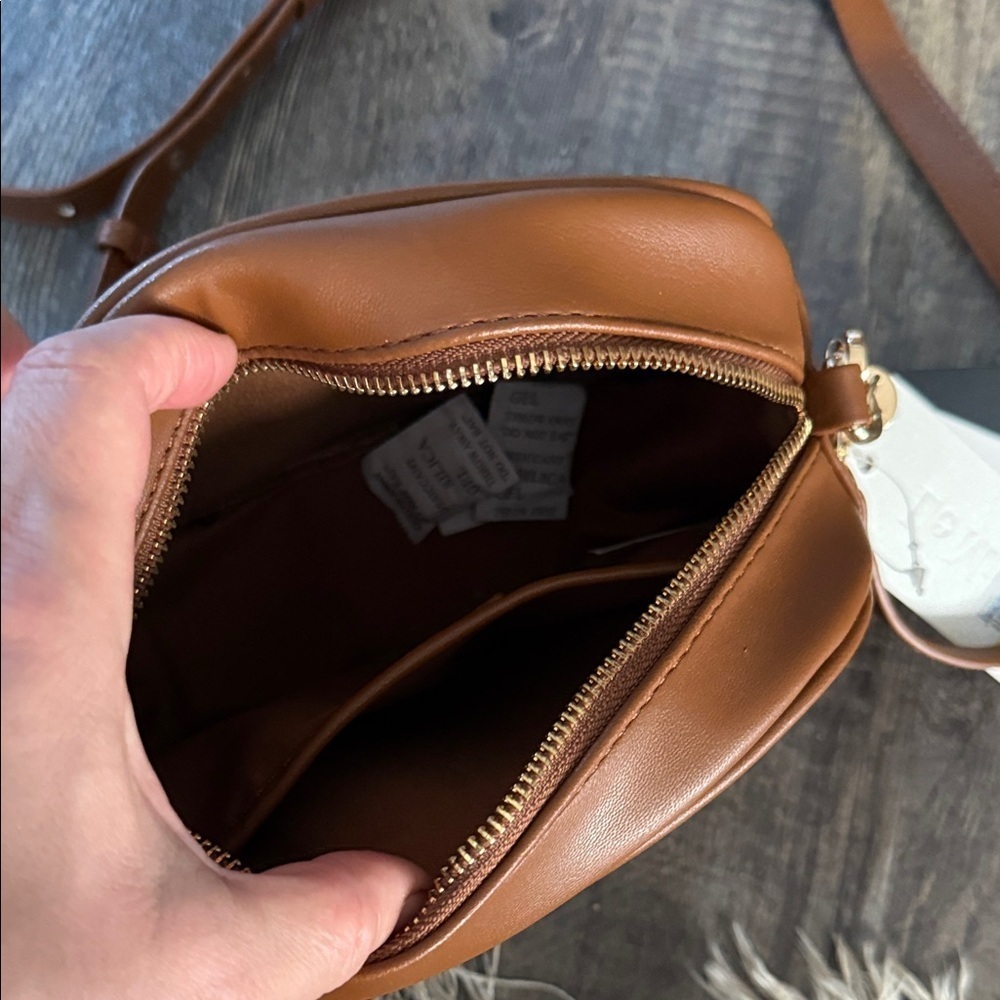 Le Miel Vegan Brown Crossbody Bag - Picture 3 of 6